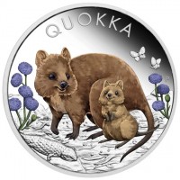 Silver coin Australia KM# 4355 QUOKKA. P. JM.
