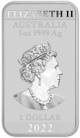 ELIZABETH II. AUSTRALIA. 1 oz 9999 Ag. JC. 1 DOLLAR. 2022.