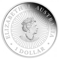 Silver coin Australia KM# 4359 ELIZABETH II. AUSTRALIA. 1 DOLLAR. JC.