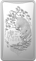 Silver coin Australia BK. 虎. YEAR OF THE TIGER.