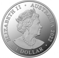 ELIZABETH II. AUSTRALIA 2022. 1 DOLLAR. JC.