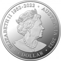 ELIZABETH II 1952 - 2022. AUSTRALIA 2023. 1 DOLLAR. JC.
