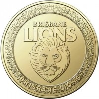 Aluminium Bronze coin Australia KM# 4492 BRISBANE LIONS. BRISBANE LIONS.