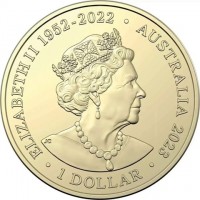 ELIZABETH II 1952 - 2022. AUSTRALIA 2023. 1 DOLLAR. JC.