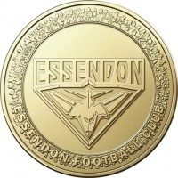 Aluminium Bronze coin Australia KM# 4495 ESSENDON. ESSENDON FOOTBALL CLUB.