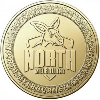 Aluminium Bronze coin Australia KM# 4500 NORTH MELBOURNE. NORTH MELBOURNE KANGAROOS.