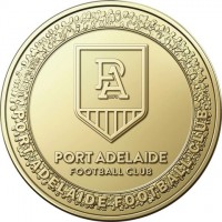 Aluminium Bronze coin Australia KM# 4501 PA. PORT ADELAIDE. FOOTBALL CLUB. PORT ADELAIDE FOOTBALL CLUB.