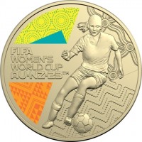 Aluminium Bronze coin Australia KM# 4512 FIFA. WOMEN'S. WORLD CUP. AU-NZ-23 TM.