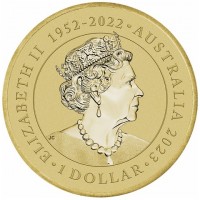 ELIZABETH II 1952 - 2022. AUSTRALIA 2023. 1 DOLLAR. JC.
