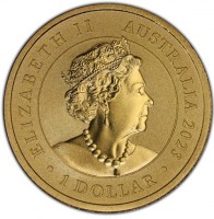 Aluminium Bronze coin Australia KM# 4514 ELIZABETH II 1952 - 2022. AUSTRALIA 2023. 1 DOLLAR. JC.