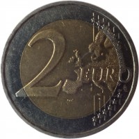 France coin 2 Euro - 2'nd Map (2007 - 2015) reverse reverse of 2 Euro - 2'nd Map (2007 - 2015) coin with KM# 1414 from France. Inscription: 2 EURO LL
