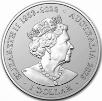ELIZABETH II 1952 - 2022. AUSTRALIA 2023. 1 DOLLAR. JC.