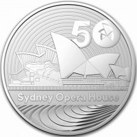 Silver coin Australia KM# 4525 50. 1 oz999 Ag. Sydney Opera House.