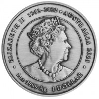 ELIZABETH II 1952-2022. AUSTRALIA 2023. 1oz 9999 Ag 1 DOLLAR. JC.
