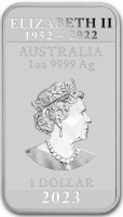 Silver coin Australia KM# 4543 ELIZABETH II 1952 - 2022. AUSTRALIA. 1 oz 9999 Ag. JC. 1 DOLLAR. 2023.