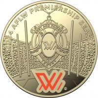 Aluminium Bronze coin Australia KM# 4668 2024 AFLW PREMIERSHIP SEASON. BEST AND FAIREST. TROPHY. W.