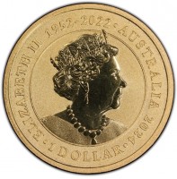 ELIZABETH II 1952 - 2022. AUSTRALIA 2024. 1 DOLLAR. JC.