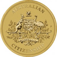 Aluminium Bronze coin Australia KM# 4712 AUSTRALIAN. P. AUSTRALIA. CITIZENSHIP.