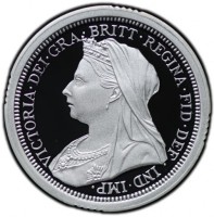 Silver coin Australia KM# 500 VICTORIA·DEI·GRA·BRITT·REGINA·FID·DEF · IND·IMP·. T.B.
