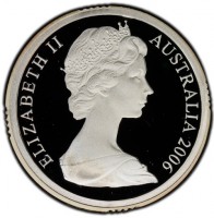 Silver coin Australia KM# 852 ELIZABETH II. AUSTRALIA 2006.