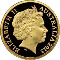 Gold coin Australia KM# 406a ELIZABETH II. AUSTRALIA 2001. IRB.
