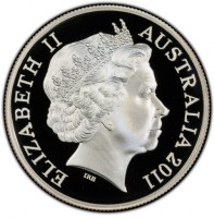 Silver coin Australia KM# 1632 ELIZABETH II. AUSTRALIA 2011. IRB.