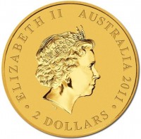 ELIZABETH II. AUSTRALIA 2011. 2 DOLLARS. IRB.