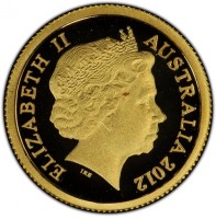 Gold coin Australia KM# 2039 ELIZABETH II. AUSTRALIA 2012. IRB.