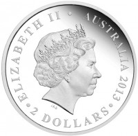 ELIZABETH II. AUSTRALIA 2013. 1 DOLLAR. IRB.