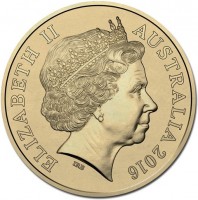 Aluminium Bronze coin Australia KM# 3263 ELIZABETH II. AUSTRALIA 2016. IRB.