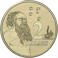 Aluminium Bronze coin Australia KM# 3265 2 DOLLARS.