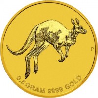 P. 0.5 GRAM 9999 GOLD.