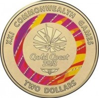 XXI COMMONWEALTH GAMES. Gold Coast. 2018. TWO DOLLARS.