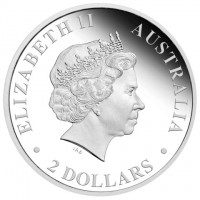 Silver coin Australia KM# 3535 ELIZABETH II. AUSTRALIA. 1 DOLLAR. IRB.