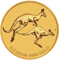 P. 0.5 GRAM 9999 GOLD.