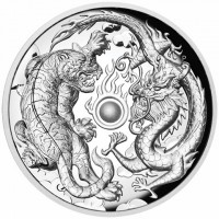 Silver coin Australia P. TV.