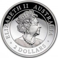 Silver coin Australia KM# 3921 ELIZABETH II. AUSTRALIA. 1 DOLLAR. JC.