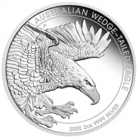 Silver coin Australia KM# 3925 AUSTRALIAN WEDGE-TAILED EAGLE. P. JM. 2020 1oz 9999 SILVER.