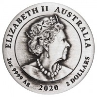 ELIZABETH II. AUSTRALIA. JC. 2oz 9999 Ag 2019 2 DOLLARS.