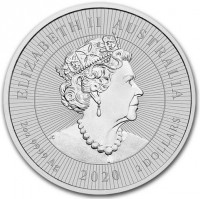 ELIZABETH II. AUSTRALIA. JC. 2oz 9999 Ag 2020 2 DOLLARS.