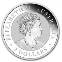 Silver coin Australia ELIZABETH II. AUSTRALIA. 2 DOLLARS. JC.