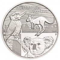AUSTRALIAN WILDLIFE. 2 OZ 9999 SILVER. 2021 P. NH.