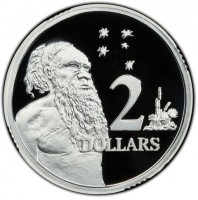 Silver coin Australia 2. DOLLARS.