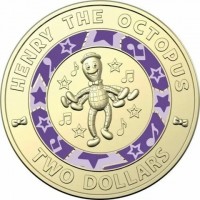 Aluminium Bronze coin Australia KM# 4148 DOROTHY THE DINOSAUR. TWO DOLLARS.