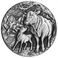 Silver coin Australia KM# 4164 牛. OX. 2021. P. IJ.