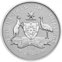 ONE FLORIN - TWO SHILLINGS. 1910.