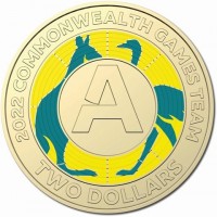 2022 COMMONWEALTH GAMES TEAM. A. TWO DOLLARS.