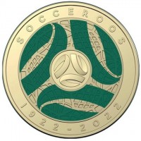 Aluminium Bronze coin Australia KM# 4369 SOCCEROOS. 1922 - 2022.