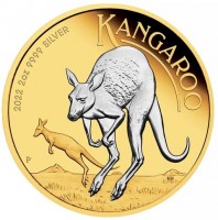 2022 2oz 9999 SILVER. KANGAROO. P. NH.