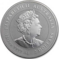 ELIZABETH II. AUSTRALIA. JC. 1 1/2oz 9999 Ag 2022 2 DOLLARS.